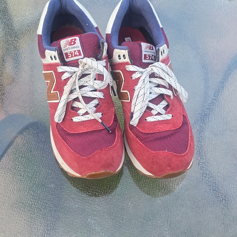 New Balance Red and Brown Sneakers